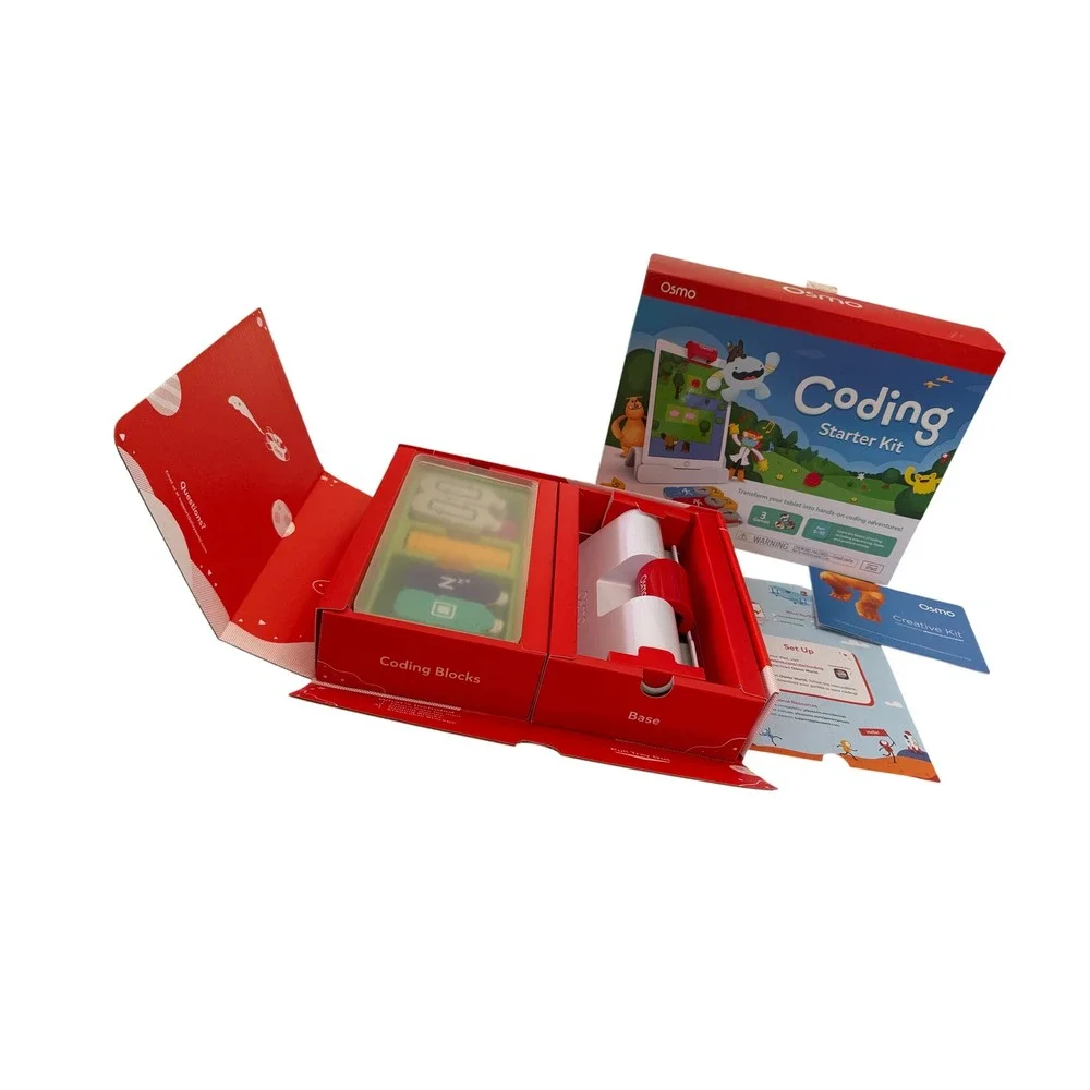 NEW Open Box Osmo Coding Starter Kit for iPad - 3 Games - 31 Blocks - Ages 5-10